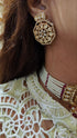 Red Drop Kundan Choker Set